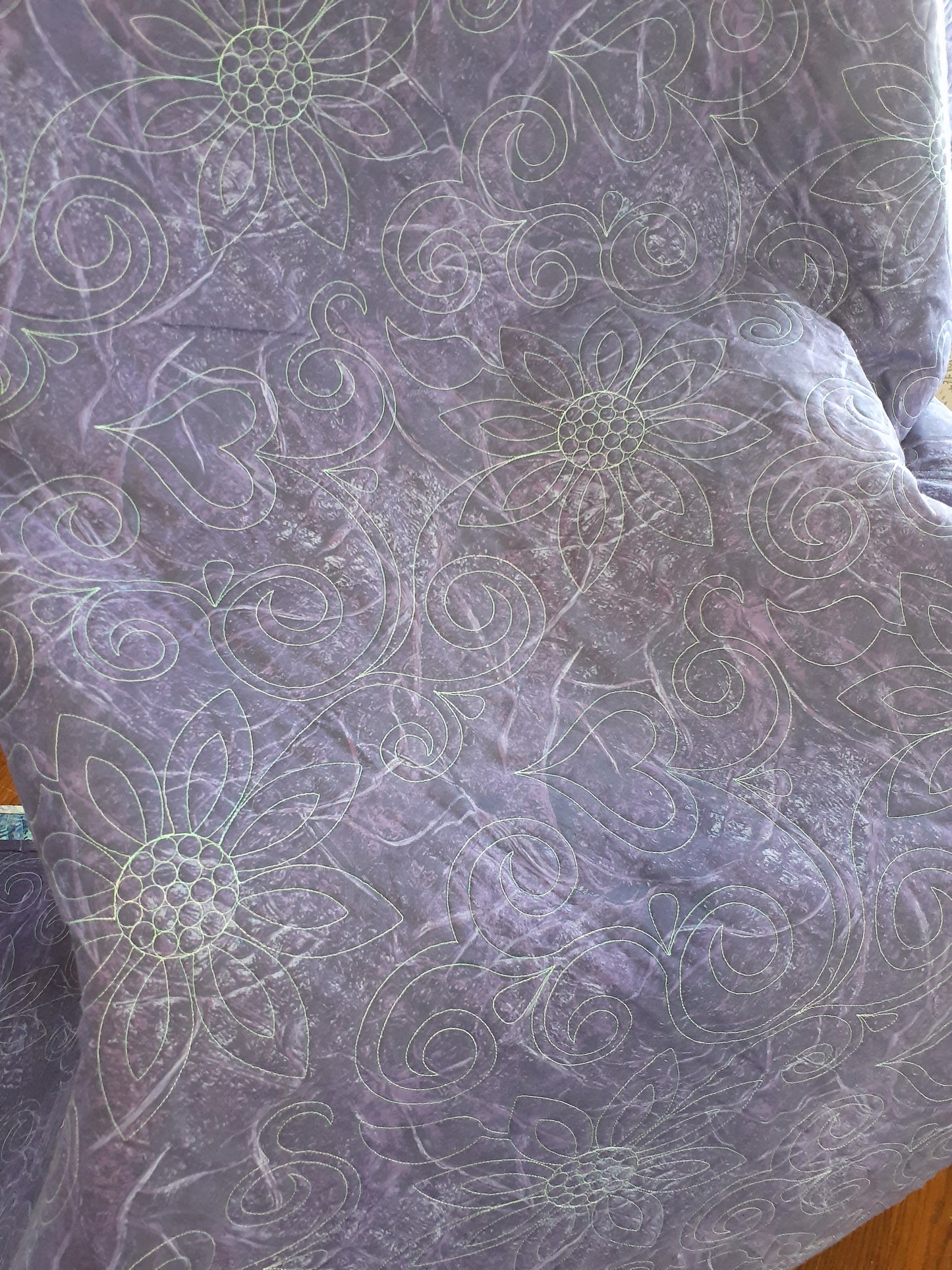 Purple Gradient Flower Quilt