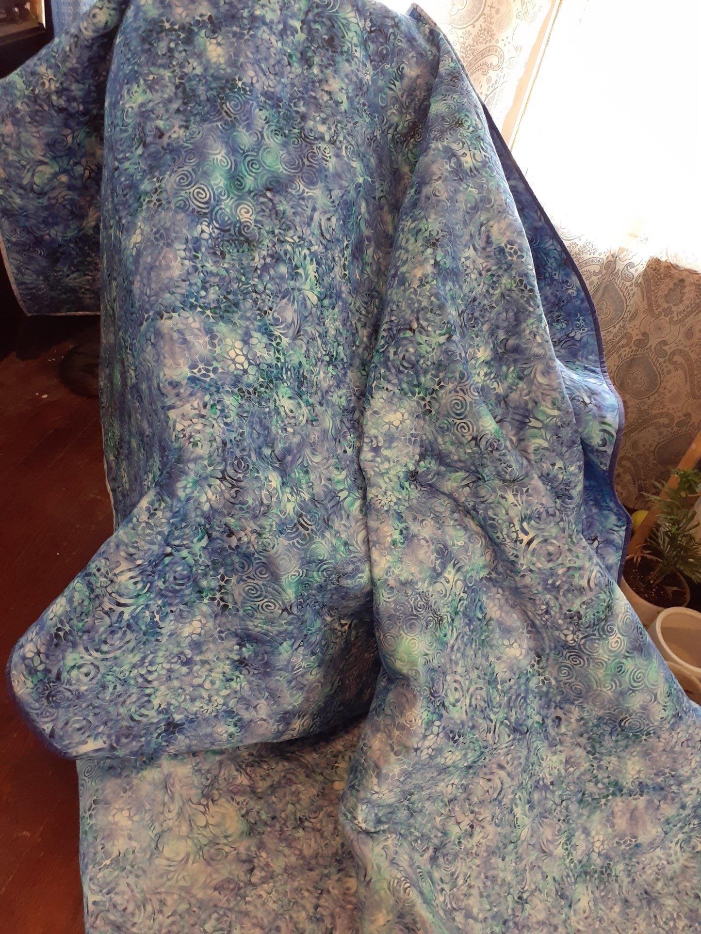 Purple Gradient Flower Quilt