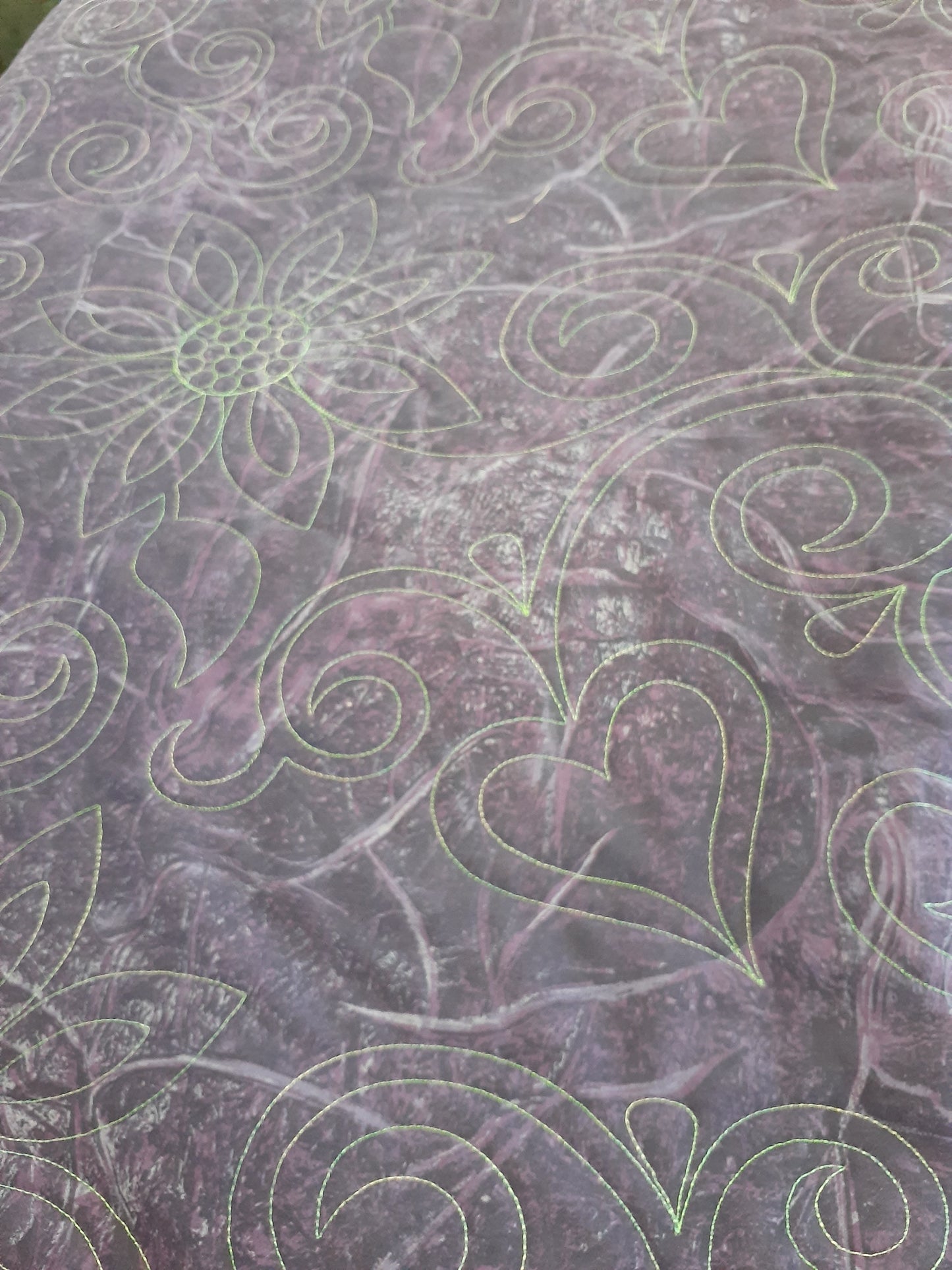 Purple Gradient Flower Quilt